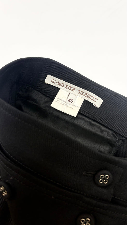 Pantalone gamba dritta neri