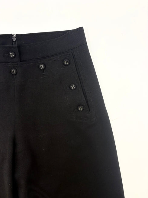 Pantalone gamba dritta neri