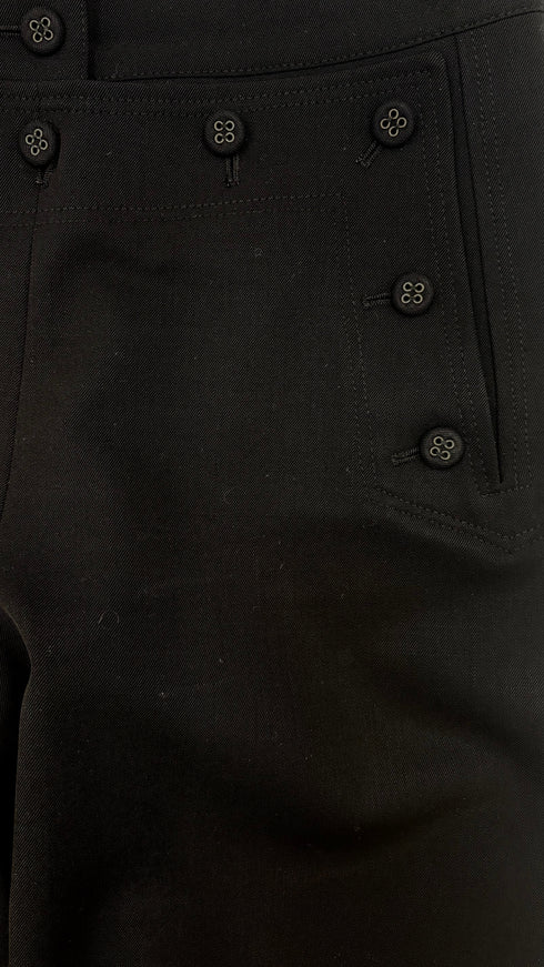 Pantalone gamba dritta neri