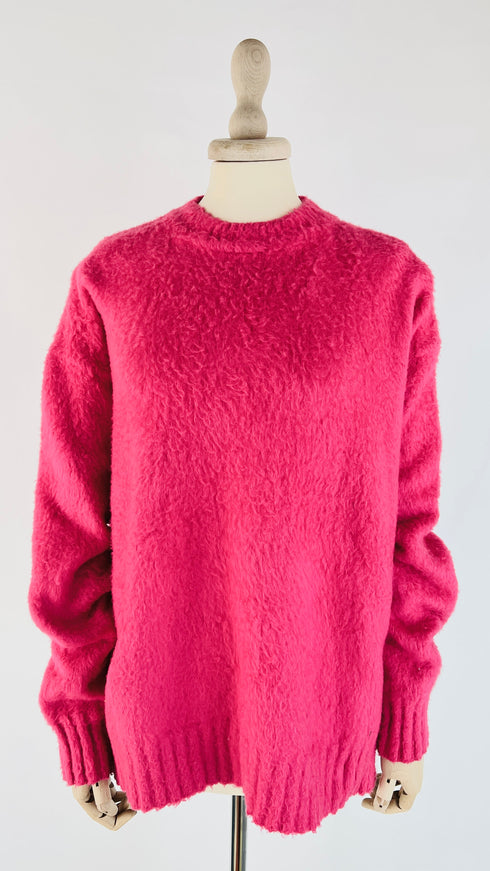 Maglione oversize effetto mohair
