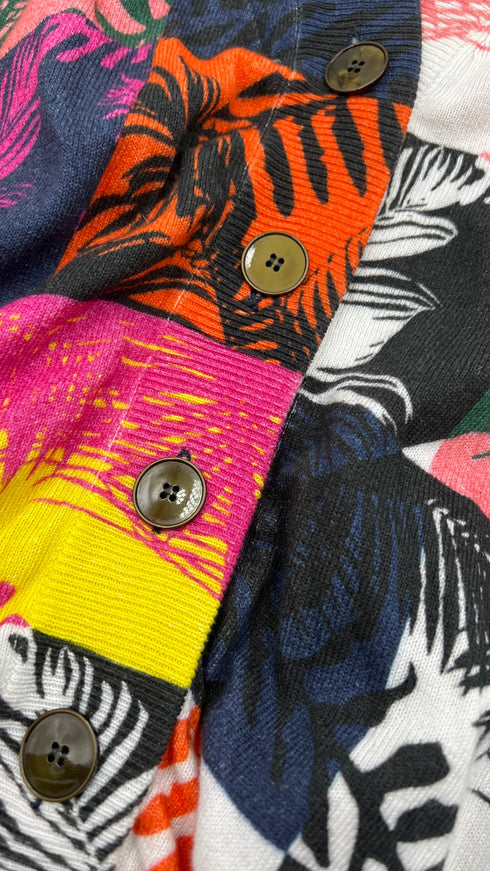 Cardigan motivo palme