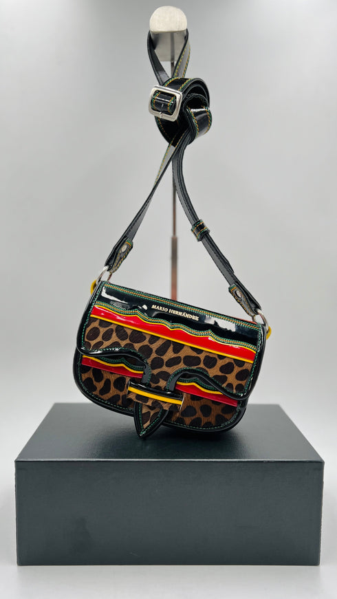 Borsa "Carriel leopardo" mini