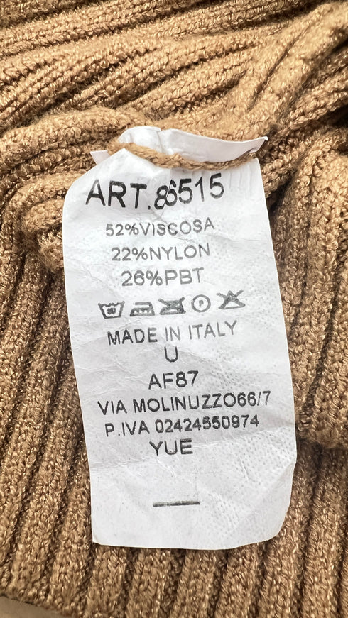 Cardigan corto a costine