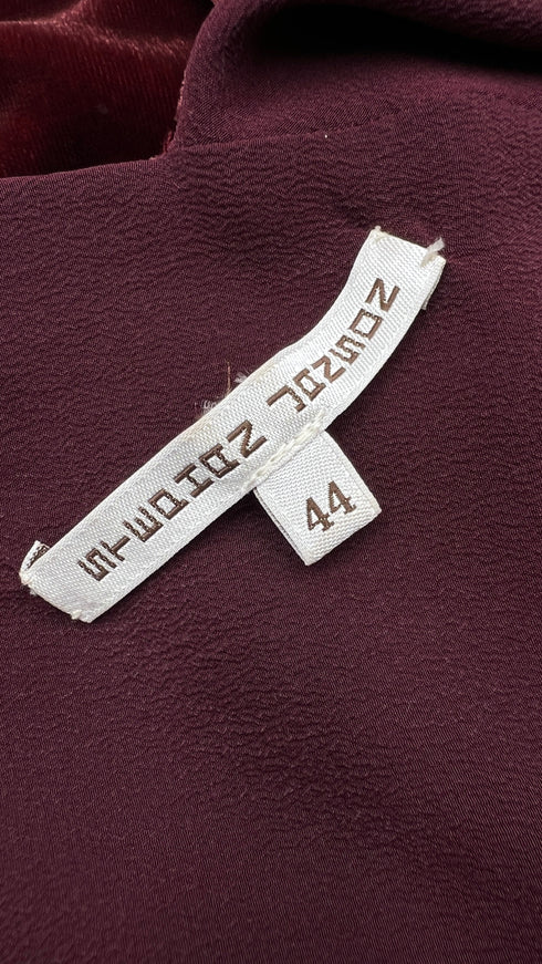 Abito midi in velluto