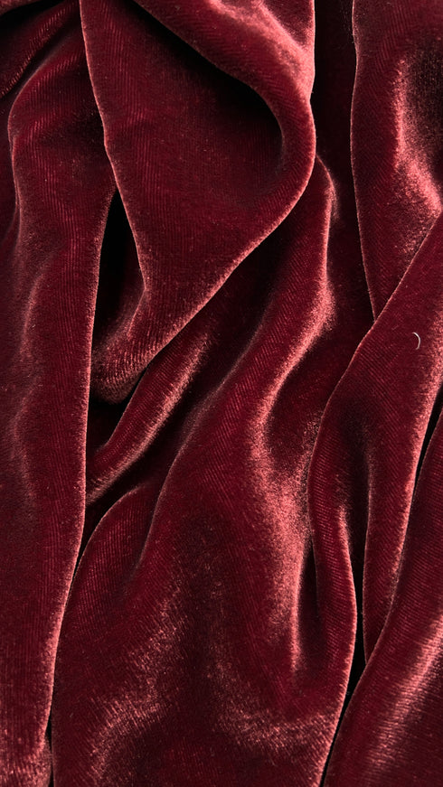 Abito midi in velluto