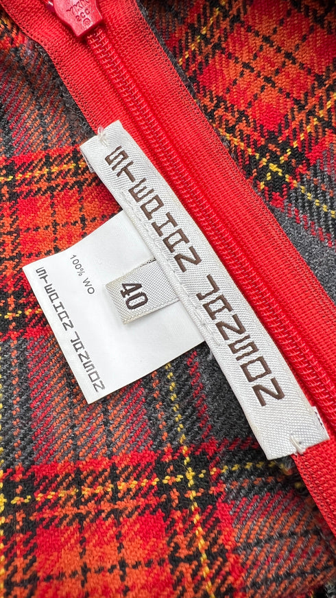 Pantaloni palazzo tartan