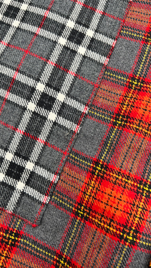 Pantaloni palazzo tartan