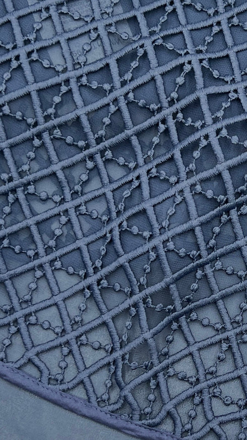 Canotta in pizzo blu