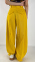 Pantaloni a palazzo gialli