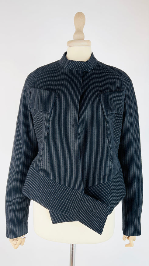 Giacca corta gessata