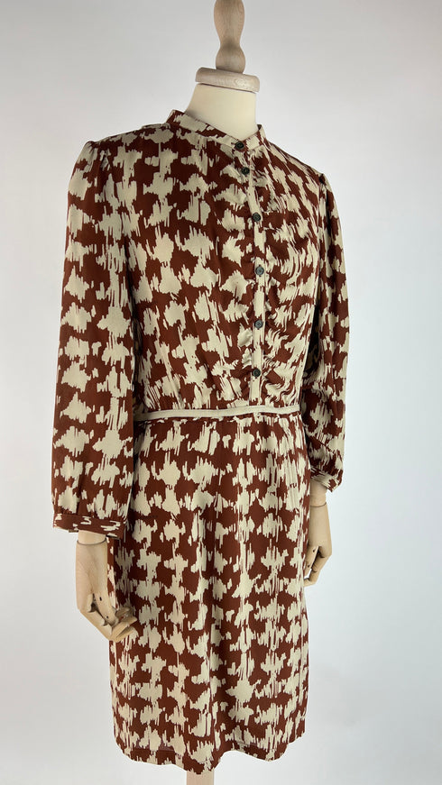 Abito midi pied de poule