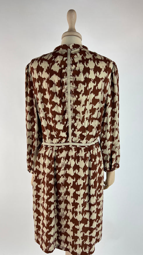 Abito midi pied de poule