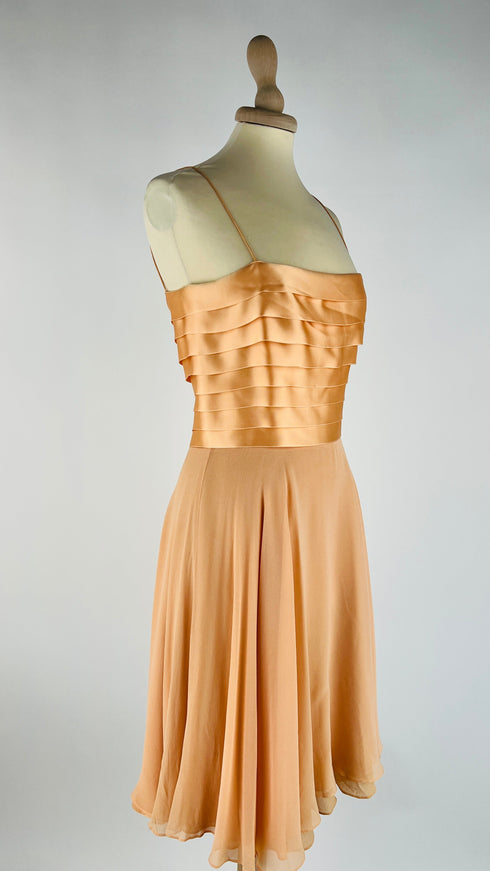 Abito corto 100% seta