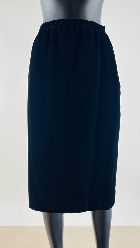 Completo nero in velluto