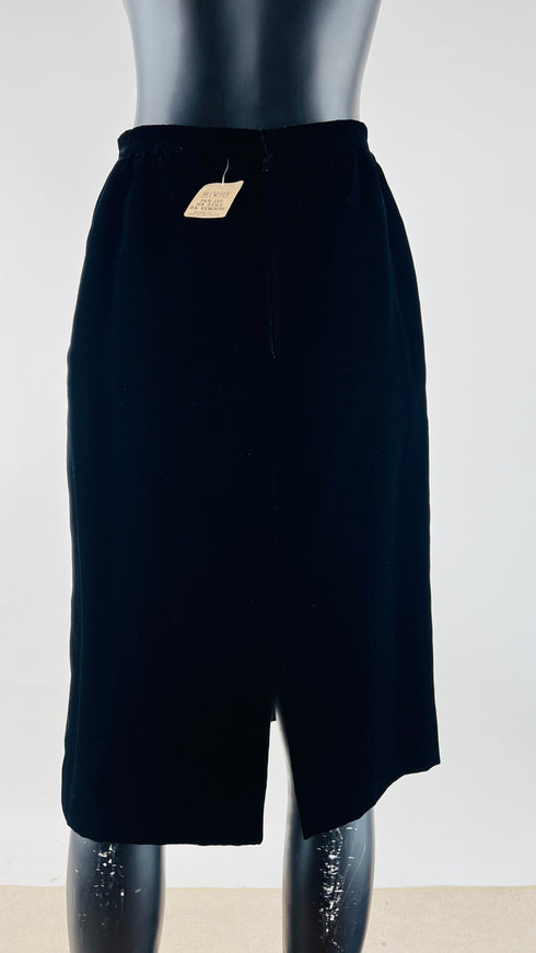 Completo nero in velluto