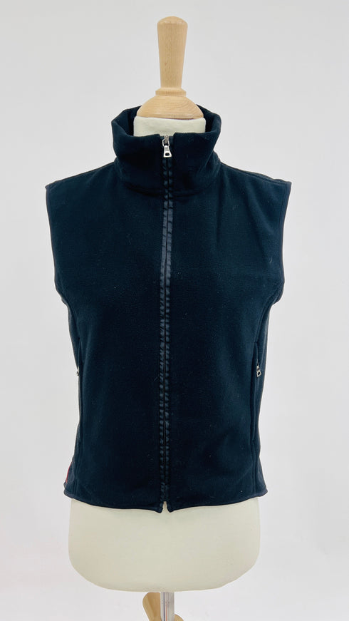 Gilet in pile nero