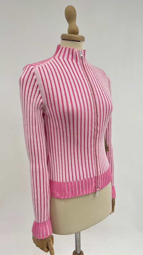 Maglione a coste in cotone