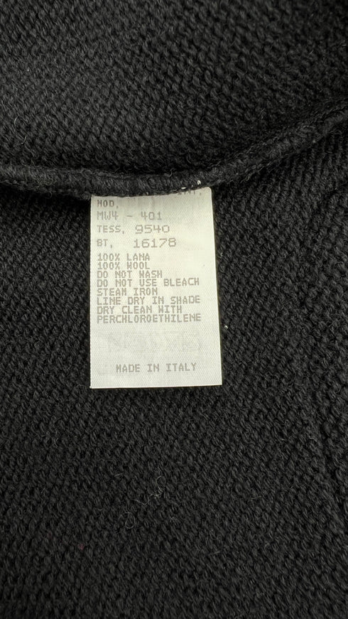 Cardigan cropped in lana