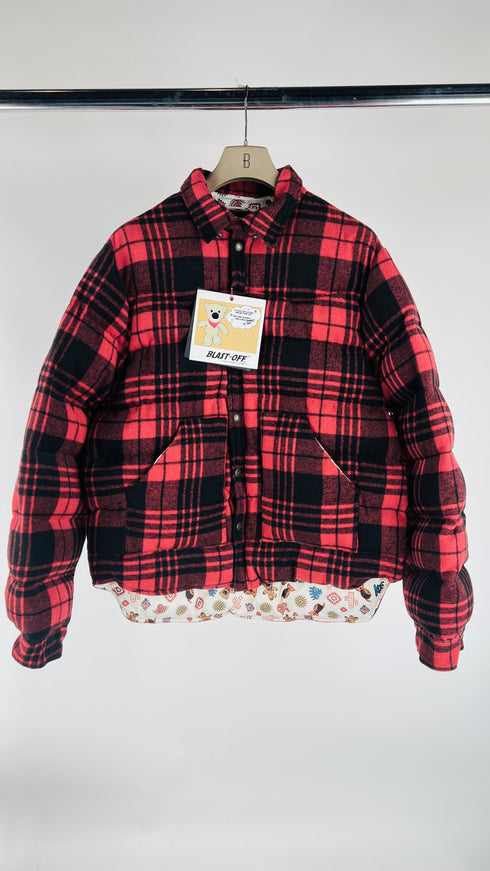 Bomber tartan con cartellino