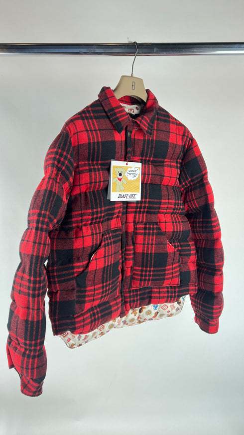 Bomber tartan con cartellino