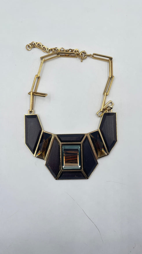 Collana vintage maxi pietre