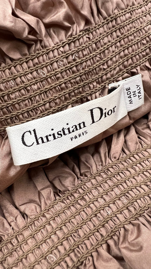 Blusa off-the-shoulder taffetà di seta