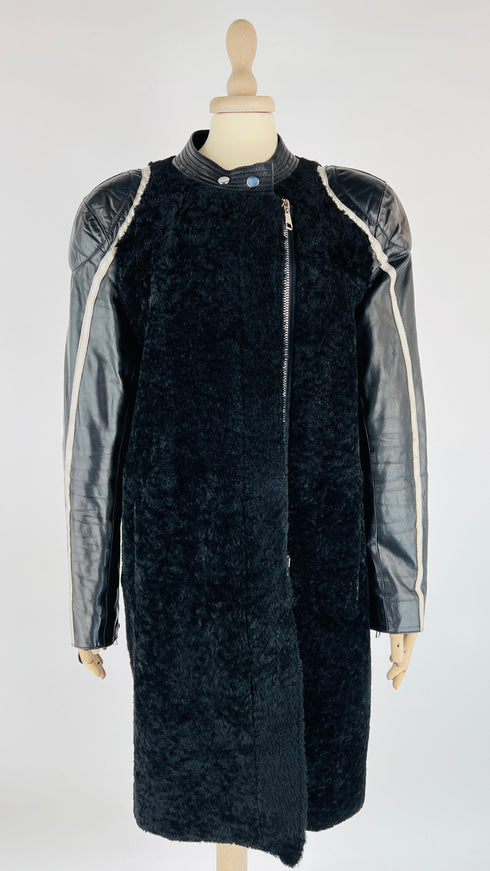 Giacca teddy girocollo