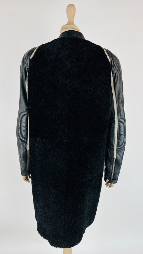 Giacca teddy girocollo