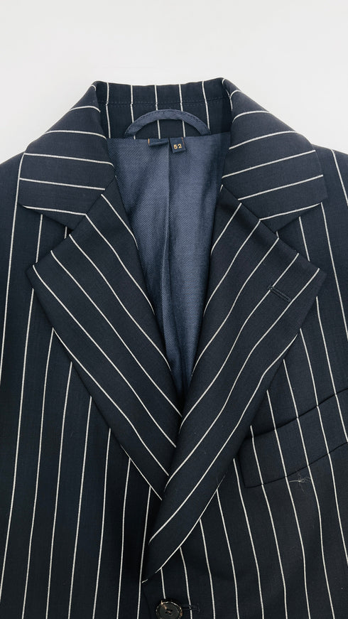 Blazer in Gessato blu