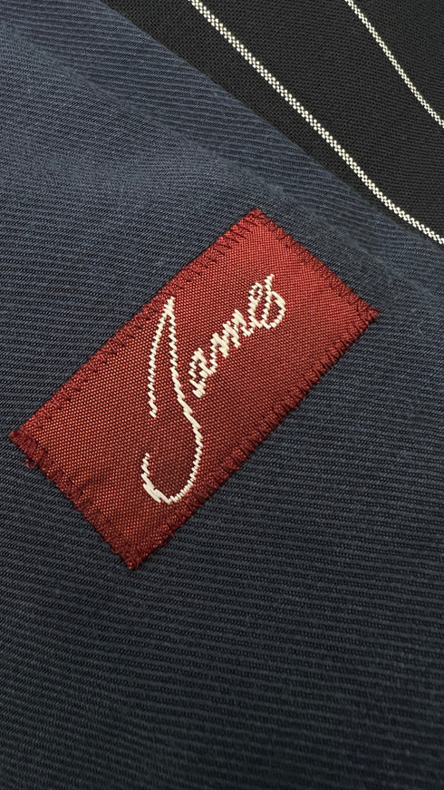 Blazer in Gessato blu