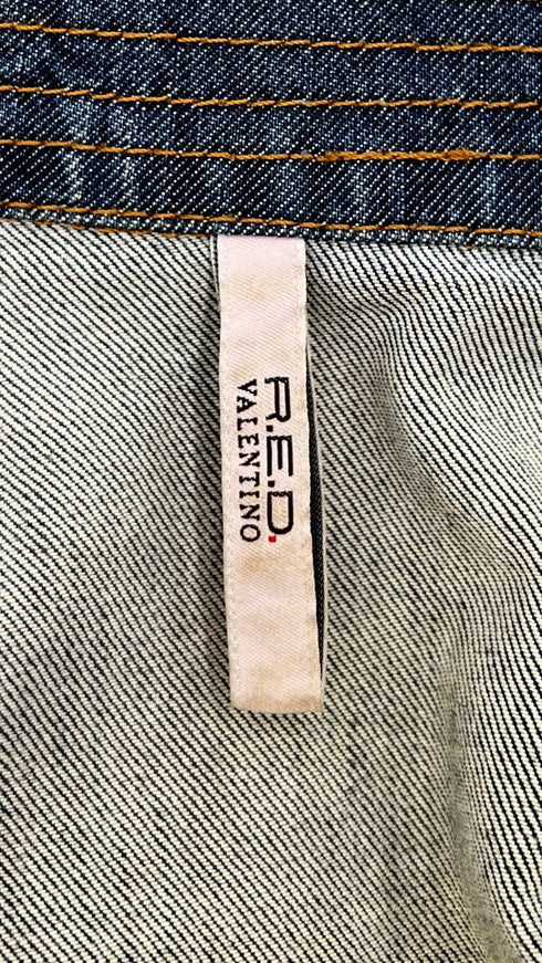 Giacca denim tasca "V"