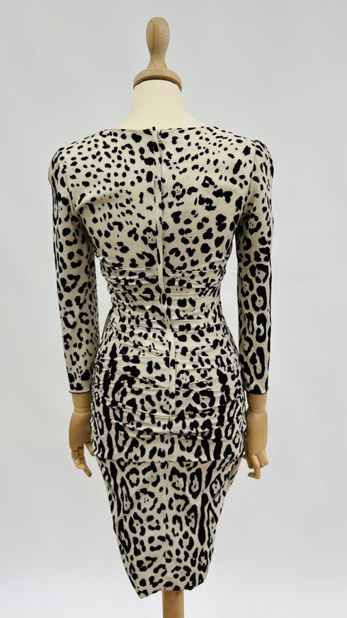 Abito midi animalier