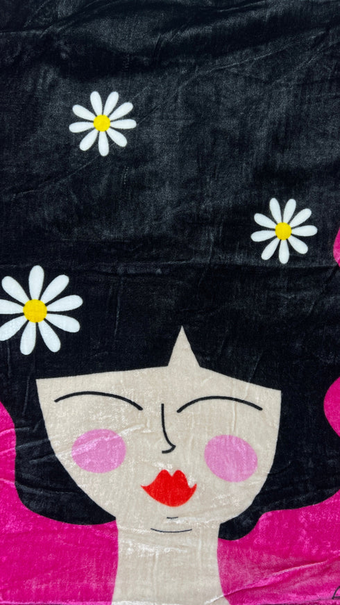 T-shirt girocollo in velluto