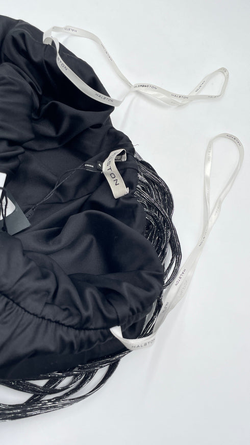 Abito lungo lurex con cartellino