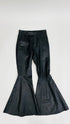 Pantalone a zampa in pelle