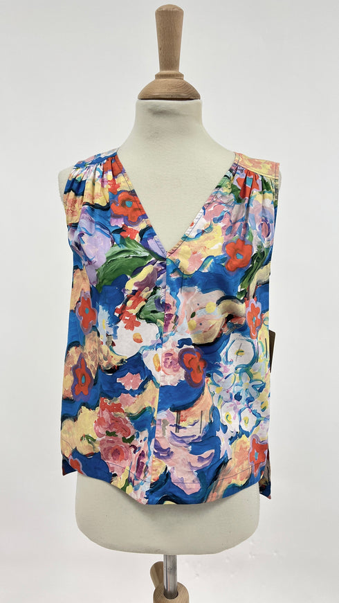 Top smanicato stampato SS23