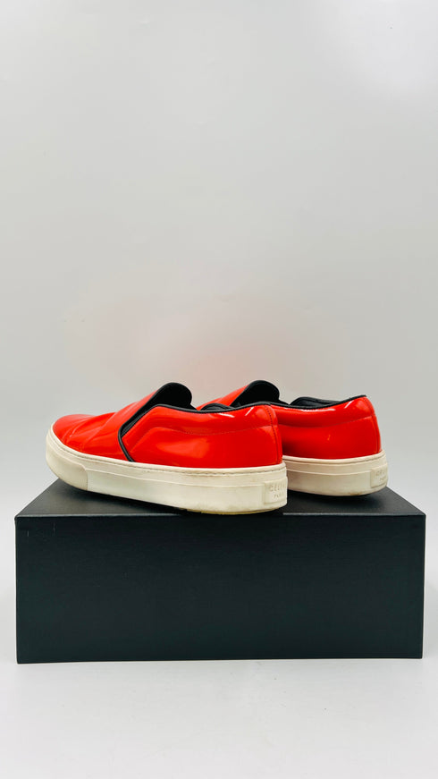 Slip-on verniciate rosse