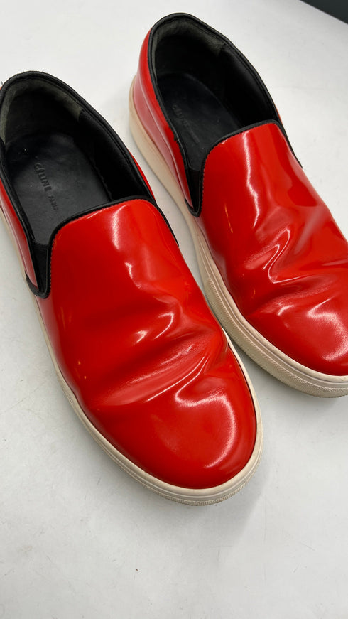 Slip-on verniciate rosse