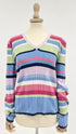 Maglione a righe multicolor
