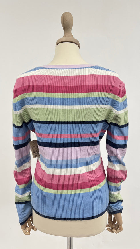 Maglione a righe multicolor