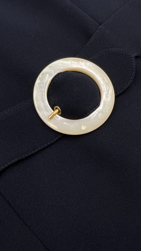 Abito midi vintage blu
