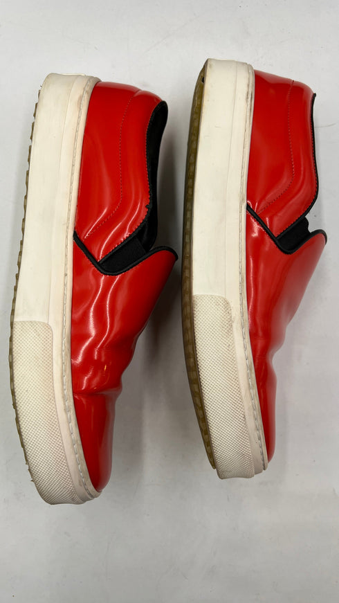 Slip-on verniciate rosse
