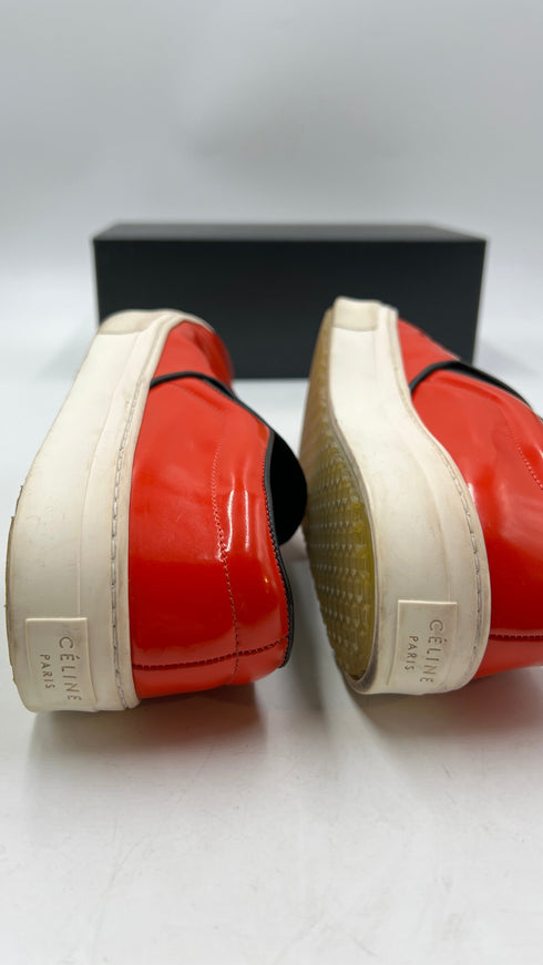 Slip-on verniciate rosse