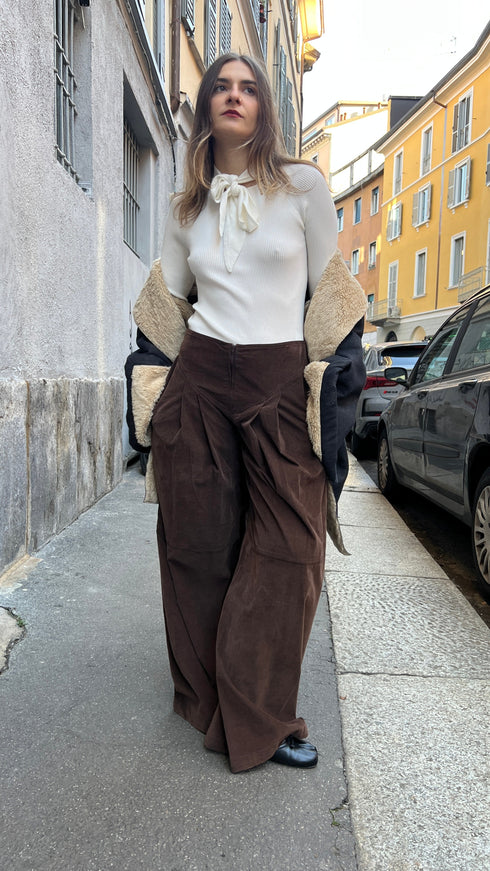 Longsleeve colo a fiocco