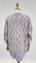 Cardigan lungo a rombi