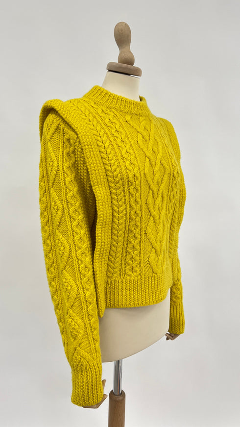 Maglia boxy spallata