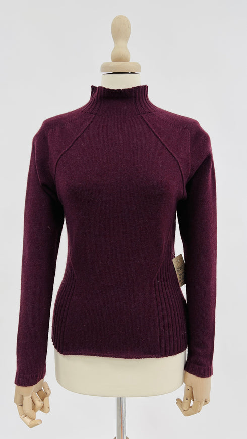 Maglia in cachemire bordeaux