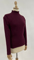 Maglia in cachemire bordeaux