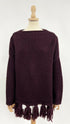 Maglia over con frange