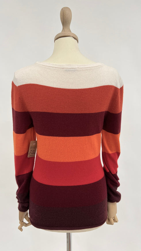 Maglia in cachemire a righe